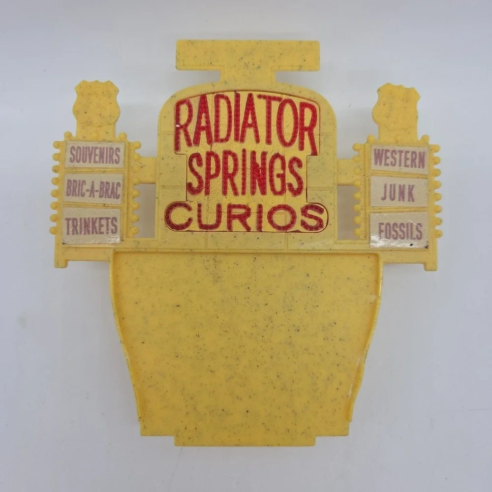 2005 Disney Pixar Cars Radiator Springs Lizzie's Curio Shop - Light Up Sign ONLY
